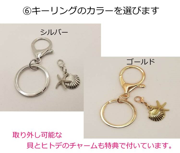 画像に alt 属性が指定されていません。ファイル名: s-⑥貝とヒトデチャーム.jpg